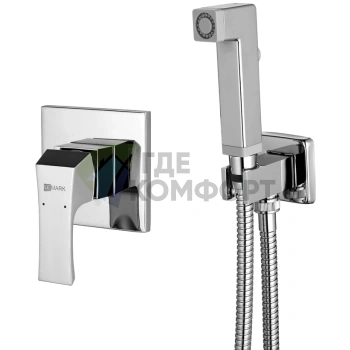Встраиваемый смеситель Lemark Unit LM4519C с гигиеническим душем - фото 1