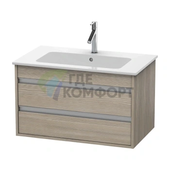 База под раковину Duravit Ketho для ME by Starck, 2 выдвижных ящика, 480x800x475 мм, цвет Сосна серебристая (KT642903131) - фото 1