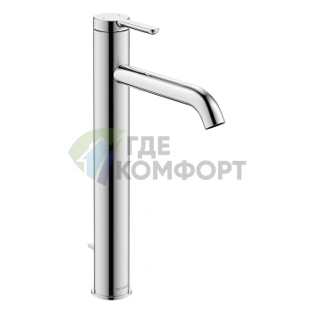 Смеситель для раковины Duravit C.1 высокий, хром, с донным клапаном (C11040001010) - фото 1