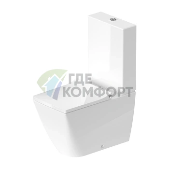 Унитаз напольный Duravit Viu 350x650 мм с технологией rimless и универсальным сливом (2191090000) - фото 1