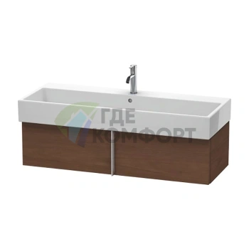 База под раковину Duravit VA 298x1184x431 с выдвижным ящиком в цвете американский орех (VA612901313) - фото 1