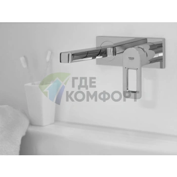 Смеситель Grohe Quadra 33007001 для раковины настенный однорычажный с хромированным покрытием - фото 2