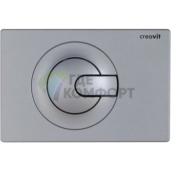 Кнопка смыва Creavit Power GP5002.00 серый матовый