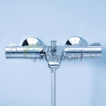 Комплект для ванной Grohe Grohtherm 800 с термостатом и душевой лейкой Tempesta New 100 - фото 4