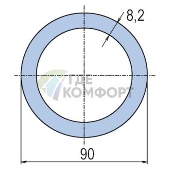 Труба PP-RCT WAVIN Ekoplastik PN10 90x8-2 - фото 2