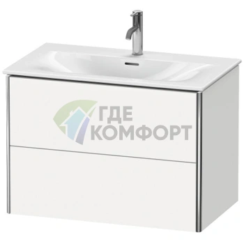 Тумба подвесная Duravit XSquare 234483 с двумя ящиками, 560x810x478 мм, цвет White High Gloss (XS432402222) - фото 1