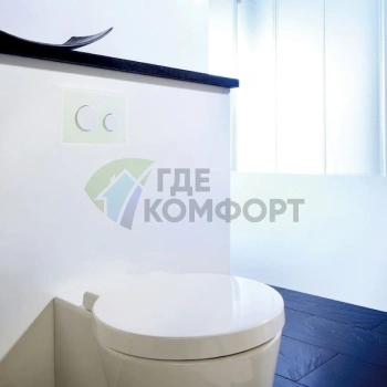 Кнопка смыва TECE Loop 9240650 для инсталляции: белое стекло - фото 3