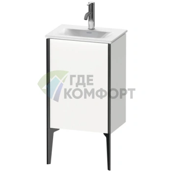 Тумба подвесная Duravit XViu 591x430x310 мм белый глянцевый/чёрный матовый (XV4068LB222) - фото 1