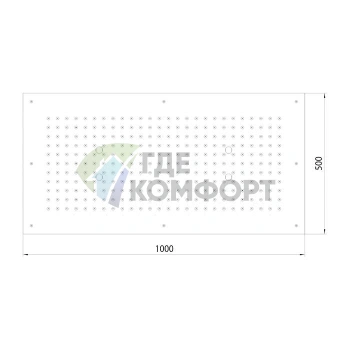 Верхний душ BOSSINI DREAM-XL RECTANGULAR 1000x500 мм, хром (WI0375.030) - фото 2