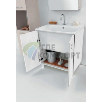 Раковина KERASAN Comunita постирочная 60х60см цвет bianco tela