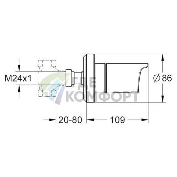 Термостатический смеситель для душа Grohe Grohtherm 2000 19243001 - фото 2