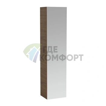 Подвесной шкаф Laufen Alessi One 40x30 см с зеркалом и полками, цвет орех (4.5801.1.097.630.1) - фото 1