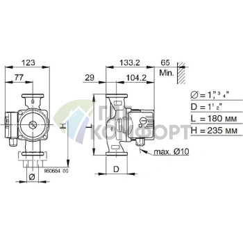 Циркуляционный насос Biral MX 13-1 - фото 3