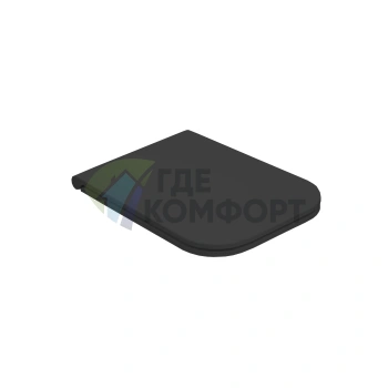 Сиденье для унитаза GLOBO Stone 52 см STS05/ST002 черный матовый с микролифтом (ST022.AR/cr) - фото 1