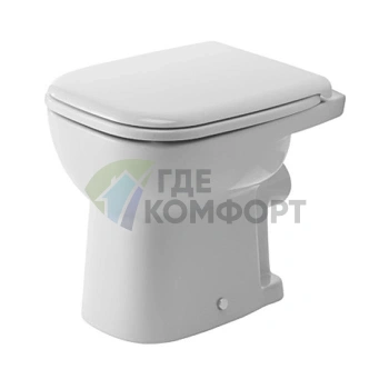 Унитаз напольный Duravit D-Code для независимого подключения, 480х350 мм, белый (21090900002) - фото 1