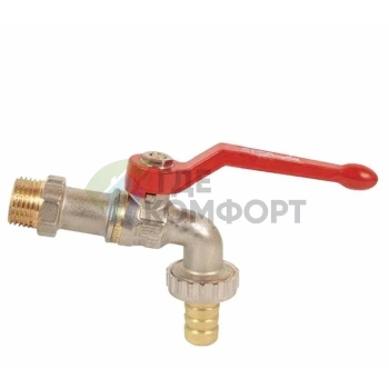 Шаровой кран Danfoss 065B8202 BVR-C 1 с рукояткой, угловой, со штуцером (Данфосс)