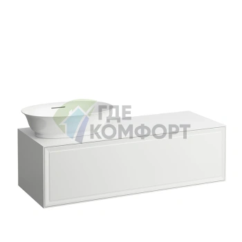 Подвесная тумба Laufen New Classic с 1 ящиком слева, 1180 мм, белая глянцевая (4.0608.1.085.631.1) - фото 1
