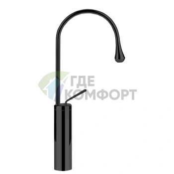Смеситель для раковины Gessi Goccia высокий, черный (33809#299) - фото 1