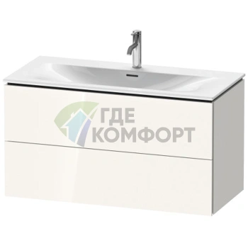 Подвесная тумба Duravit L-Cube 234410 с 2 ящиками, 550x1020x481 мм, цвет White High Gloss (LC630802222) - фото 1