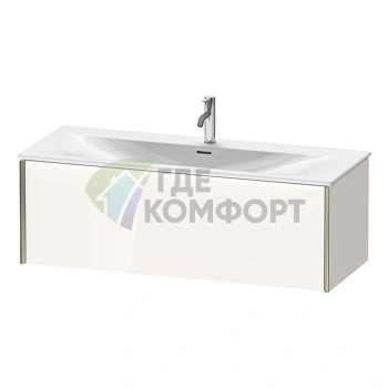 Раковина Duravit Viu мебельная с переливом, нажимным выпуском, 1230x490 мм, белый (2344120000) - фото 1