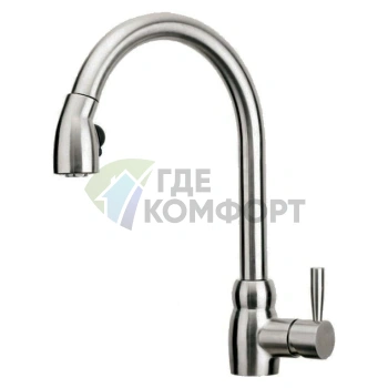 Кухонный смеситель Zorg Inox Claron из нержавеющей стали - фото 1