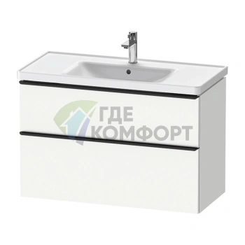 Подвесная тумба Duravit D-Neo с 2 ящиками, цвет Белый матовый (DE435601818) - фото 1