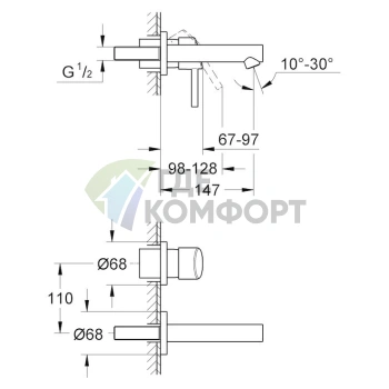 Смеситель для раковины Grohe Concetto - фото 3
