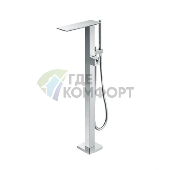Смеситель для ванны TOTO NEOREST отдельностоящий с ручным душем, хром (TBP02303R) - фото 1