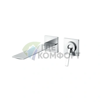 Смеситель для раковины TOTO NEOREST встраиваемый, латунь, хром 170x255x115 мм (TLP02310R) - фото 1