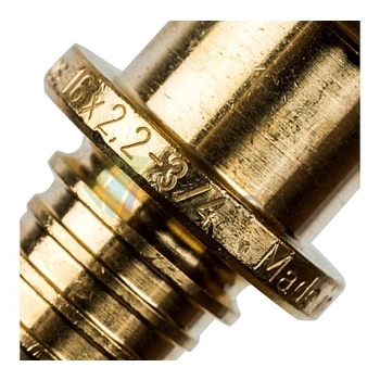 Переходник для труб из сшитого полиэтилена STOUT с накидной гайкой НГ 16 x G 3/4 аксиальный - фото 4