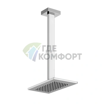 Душевая система Gessi Rettangolo для потолочного монтажа 216x140 мм (20150#031) - фото 1