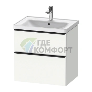 Подвесная тумба Duravit D-Neo с 2 ящиками, белый матовый (DE435401818) - фото 1