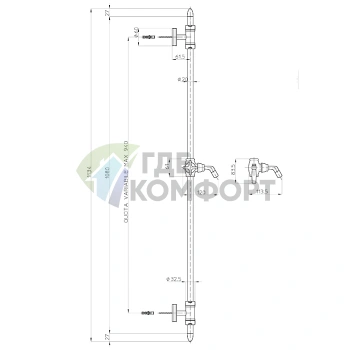 Держатель для душа Bossini Liberty хромированный (D19000.030) - фото 2