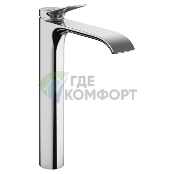 Смеситель для ванны HANSGROHE VIVENIS с высоким изливом, однорычажный, хром (75040000) - фото 1