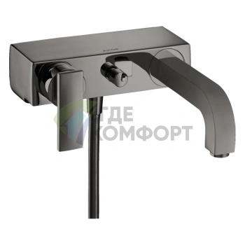 Смеситель для ванны AX Citterio полированный черный хром (39400330) - фото 1