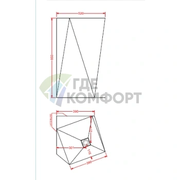 Напольная раковина Artceram SHARP 50×50×85 см: стильная отдельностоящая модель без отверстий - фото 2