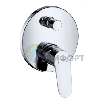 Hansgrohe Focus: Встраиваемый смеситель для ванны с вакуумным переключателем, хром (31945000) - фото 1