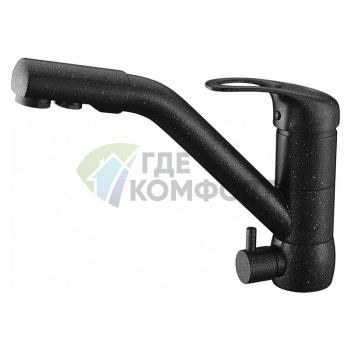 Стильный кухонный смеситель Zorg Clean Water ZR 400 KF-12 в антраците - фото 1