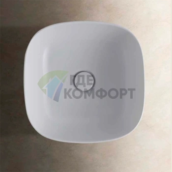 Раковина-чаша GLOBO T-Edge 38х38 см, белая, установка на столешницу (B6Q38.BI*0)