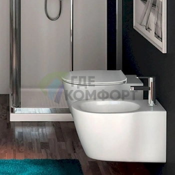 Подвесной унитаз Ideal Standard Connect AquaBlade безободковый - фото 4