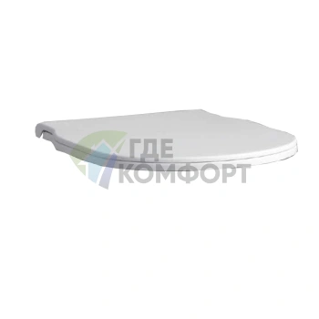 Сиденье для унитаза AZZURRA XL белое с хромированными петлями (XL1800bi/cr)