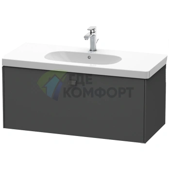 Подвесная тумба Duravit Brioso 1020 мм с выдвижным ящиком, цвет графит матовый (BR404704949) - фото 1