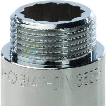 Удлинитель STOUT латунный 3/4 x 30 хромированный - фото 3