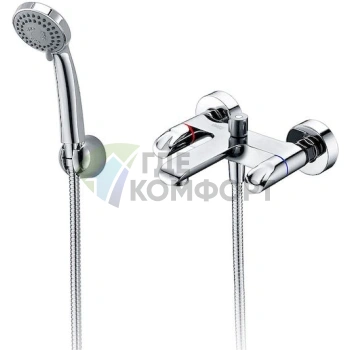 Смеситель для ванны с душем Wasserkraft Lossa 1201