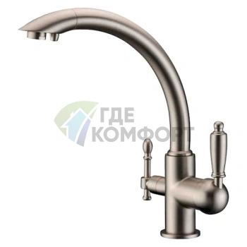 Кухонный смеситель Zorg Clean Water ZR 314 YF-33 с никелевым покрытием - фото 1