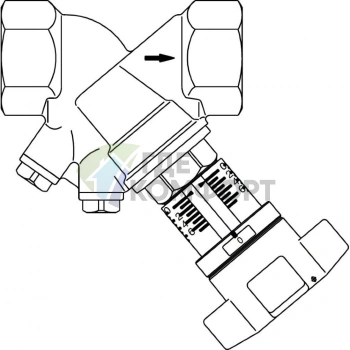 Вентиль регулирующий Ду 25, 1 ВР с заглушками Hydrocontrol VTR Oventrop - фото 2