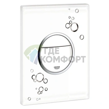 Кнопка смыва унитаза Grohe Nova Cosmopolitan 38847LI0 белая с черным - фото 1