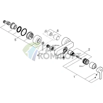 Смеситель для душа Grohe Lineare 33865DC1 - фото 3