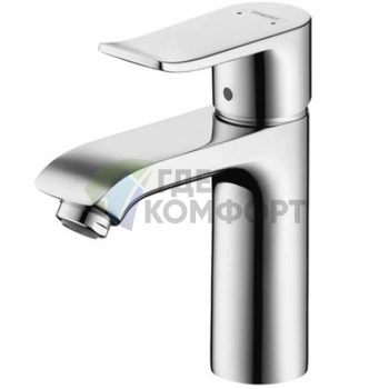 Смеситель для раковины Hansgrohe Metris с донным клапаном, хром (31080000) - фото 1