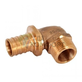 Уголок-переходник с наружной резьбой 25-R 3/4 RX+ REHAU (РЕХАУ - 14563501001) - фото 1